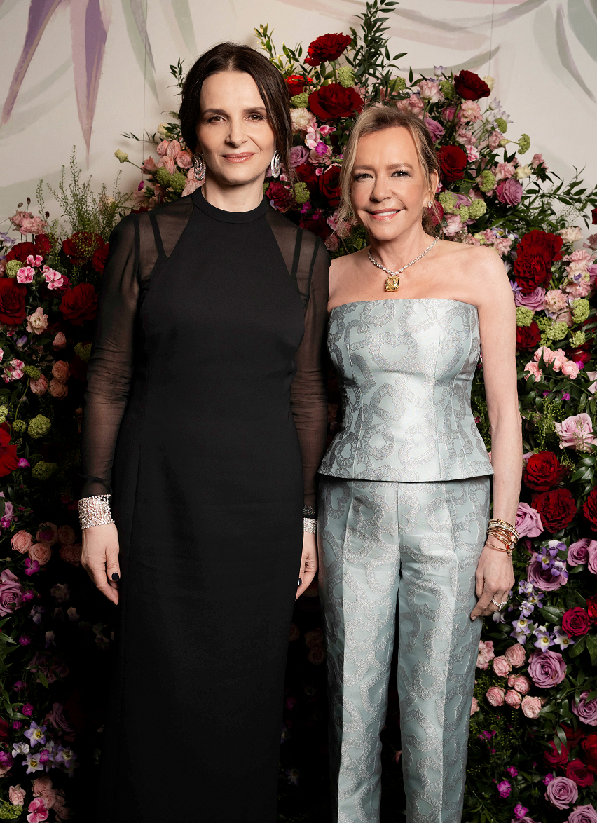 Juliette Binoche in Custom Caroline's Couture 